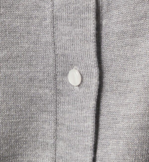 UNITED ARROWS green label relaxing「クルーネック ラメ カーディガン ウォッシャブル」|カーディガン|