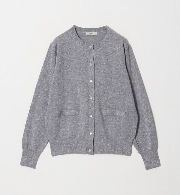 UNITED ARROWS green label relaxing「クルーネック ラメ カーディガン ウォッシャブル」|カーディガン|