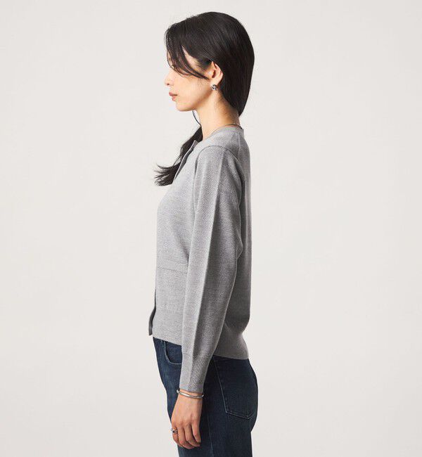 UNITED ARROWS green label relaxing「クルーネック ラメ カーディガン ウォッシャブル」|カーディガン|