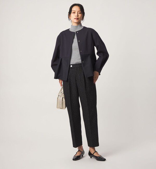 UNITED ARROWS green label relaxing「リブ ラメ ボトルネック ニット ウォッシャブル」|ニット・セーター|