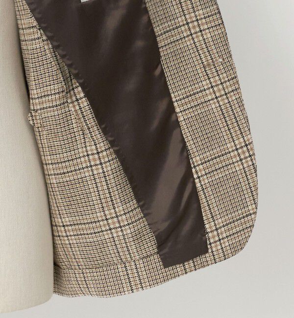 UNITED ARROWS green label relaxing「GLR CLOTH チェック 2B R/RG- ジャケット」|テーラードジャケット|