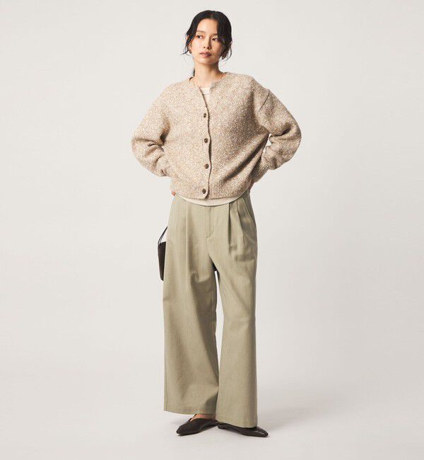 UNITED ARROWS green label relaxing「［size SHORTあり］メランジ カルゼ ワイド パンツ」|その他|