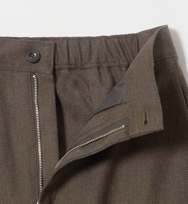 UNITED ARROWS green label relaxing「メランジ カルゼ スカート」|台形|