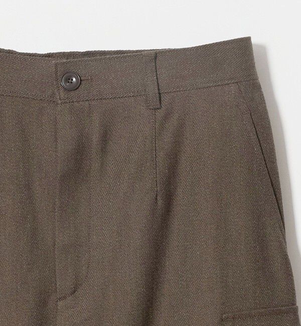 UNITED ARROWS green label relaxing「メランジ カルゼ スカート」|台形|