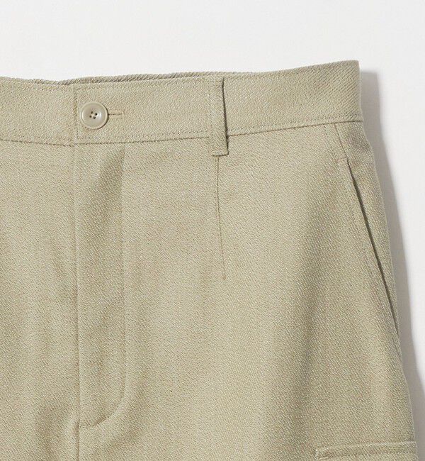 UNITED ARROWS green label relaxing「メランジ カルゼ スカート」|台形|