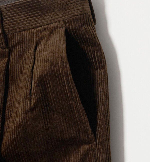 UNITED ARROWS green label relaxing「コットン ポリウレタン コーデュロイ 2プリーツ ワイド スラックス」|スラックス|