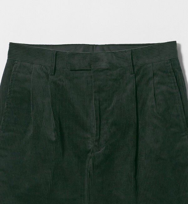 UNITED ARROWS green label relaxing「コットン ポリウレタン コーデュロイ 2プリーツ ワイド スラックス」|スラックス|