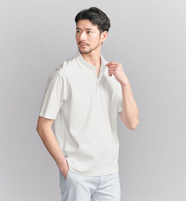 BEAUTY&YOUTH UNITED ARROWS「【WEB限定 WARDROBE SMART】NORITAKE ポロシャツ」|Tシャツ・カットソー|WHITE