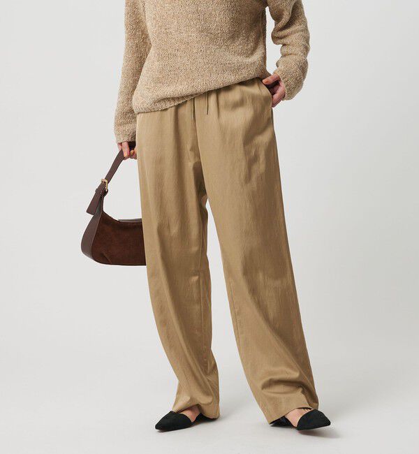 BEAUTY&YOUTH UNITED ARROWS「コットンレーヨンサテン ドローストワイドパンツ」|その他|