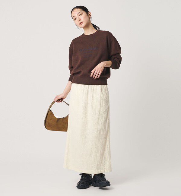 BEAUTY&YOUTH UNITED ARROWS「ロゴクルーネック ニットプルオーバー ウォッシャブル」|ニット・セーター|