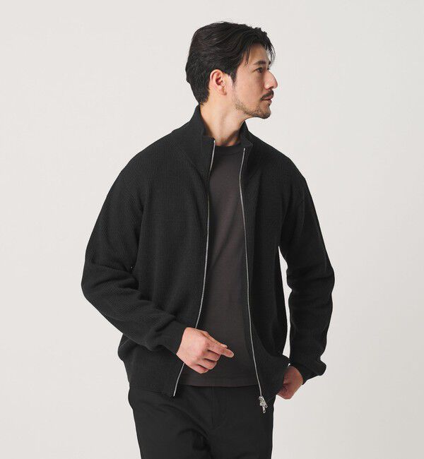 BEAUTY&YOUTH UNITED ARROWS「【WEB限定 WARDROBE SMART】ウォッシャブル ドライバーズジャケット」|カーディガン|