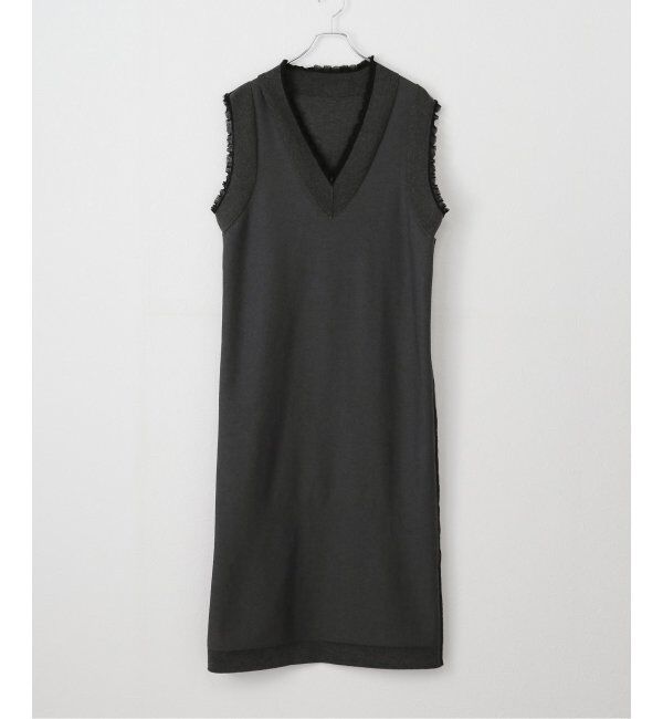 VERMEIL par iena「woolmix フリルリブニットワンピース」|ワンピース|