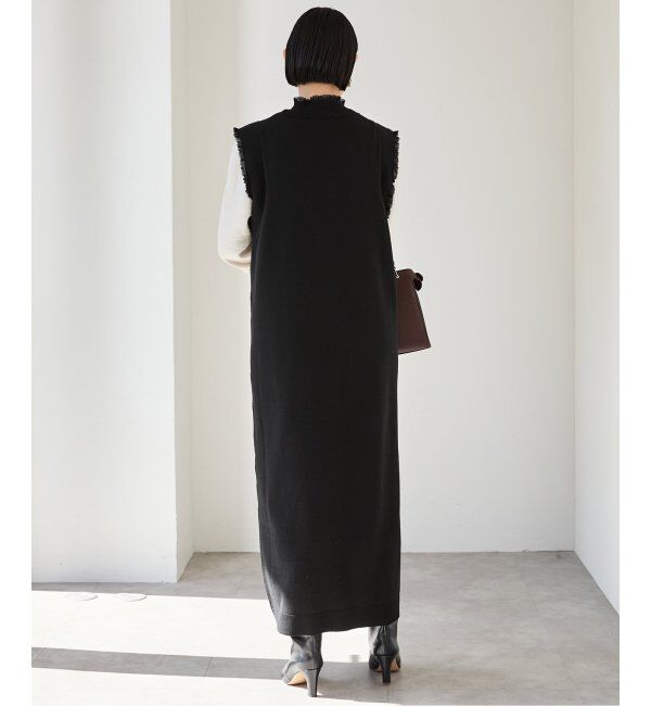 VERMEIL par iena「woolmix フリルリブニットワンピース」|ワンピース|