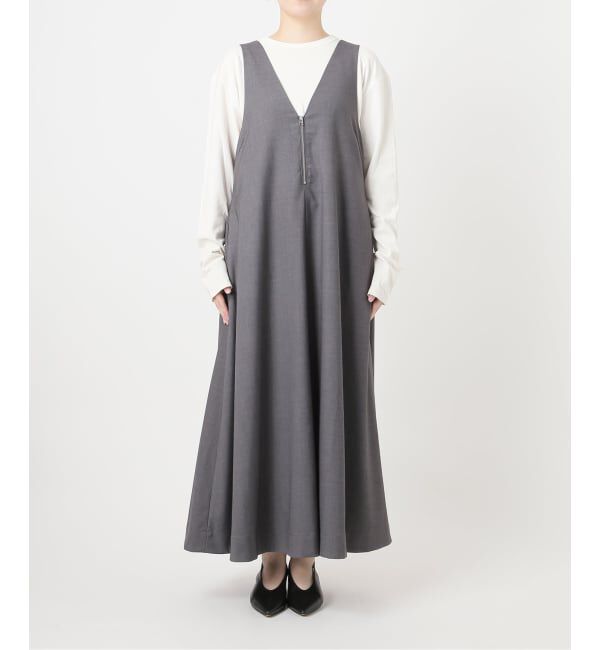 SLOBE IENA「《WEB限定カラーあり》フロントジップフレアワンピース」|ワンピース|