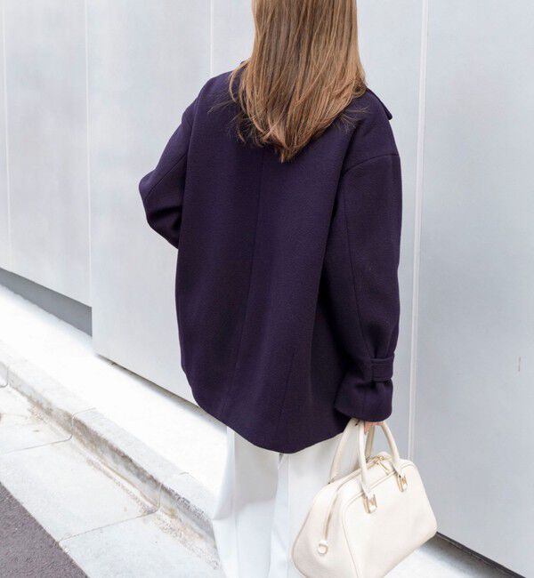 NOLLEY'S「【一部WEB限カラー】ウールカシミヤダブルブレストコート」|ピーコート|