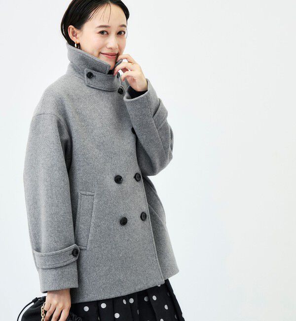NOLLEY'S「【一部WEB限カラー】ウールカシミヤダブルブレストコート」|ピーコート|