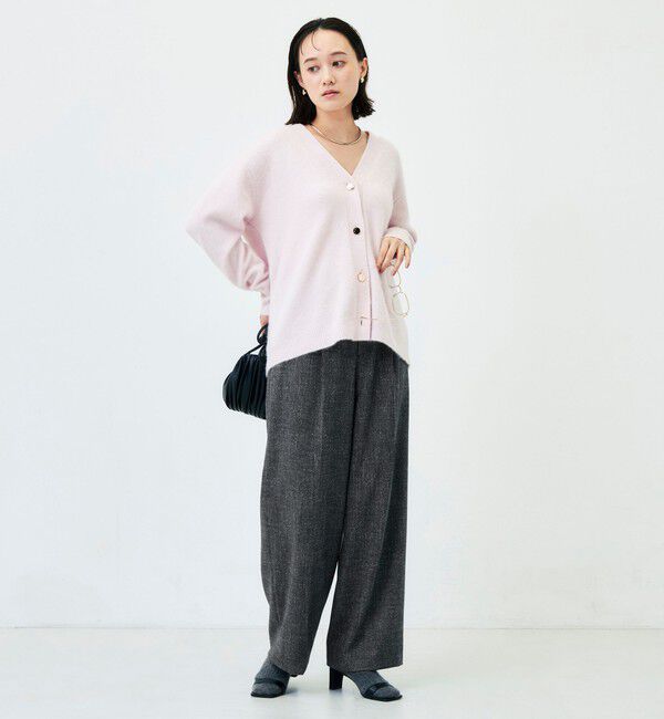 NOLLEY'S「《ストレッチ》ウォッシャブルネップツイードワイドパンツ」|その他|