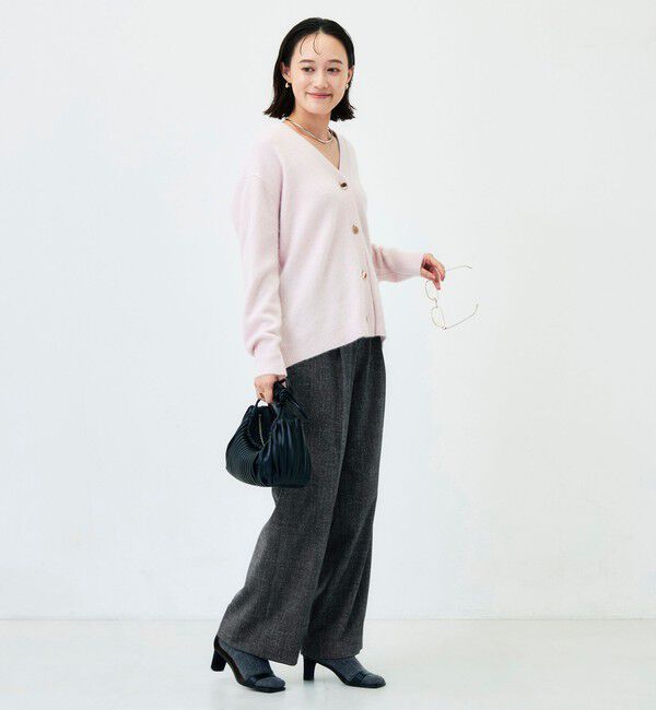 NOLLEY'S「《ストレッチ》ウォッシャブルネップツイードワイドパンツ」|その他|