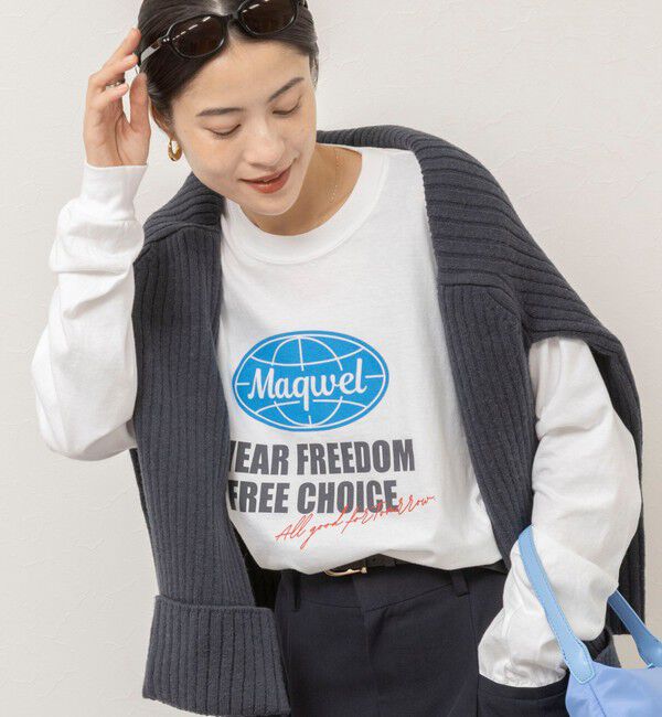 MAQWEL「【MAQWEL/マクウェル】ウォッシャブルEARTHガーメントダイロングスリーブ」|Tシャツ・カットソー|