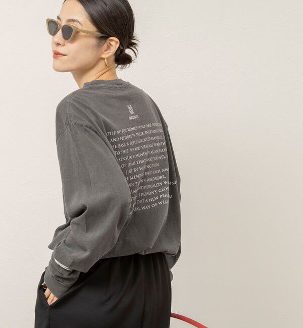 MAQWEL「【MAQWEL/マクウェル】ウォッシャブルEARTHガーメントダイロングスリーブ」|Tシャツ・カットソー|
