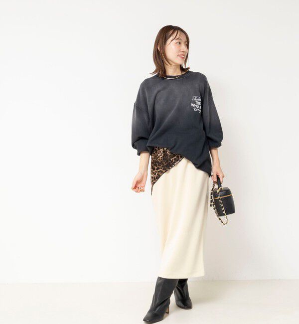 Rie Miller「《セットアップ対応》ウォッシャブルソフトダンボールタイトスカート」|タイト|