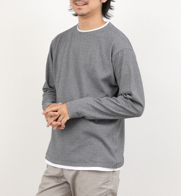 NOLLEY'S goodman「リンクスダブルカラー LS Tee 26AW」|Tシャツ・カットソー|ミディアムグレー