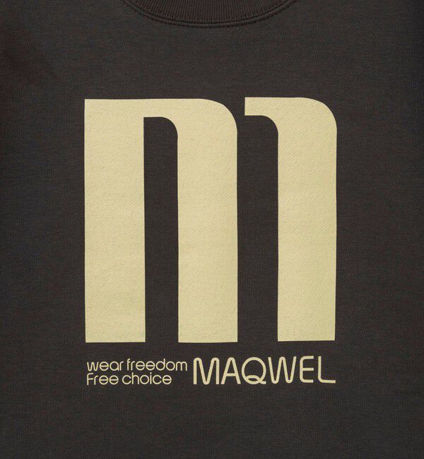 MAQWEL「【MAQWEL/マクウェル】 LARGE M プリントスウェット裏起毛」|Tシャツ・カットソー|