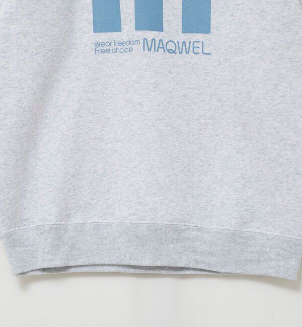 MAQWEL「【MAQWEL/マクウェル】 LARGE M プリントスウェット裏起毛」|Tシャツ・カットソー|