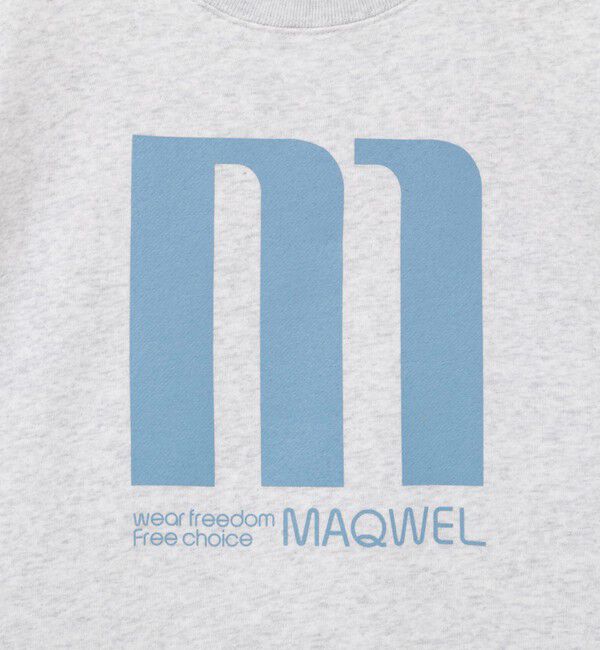 MAQWEL「【MAQWEL/マクウェル】 LARGE M プリントスウェット裏起毛」|Tシャツ・カットソー|