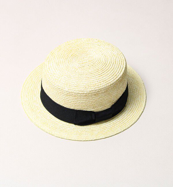 GLOSTER「【夏の定番クラシック】STRAW BOATHER HAT カンカン帽」|ハット|