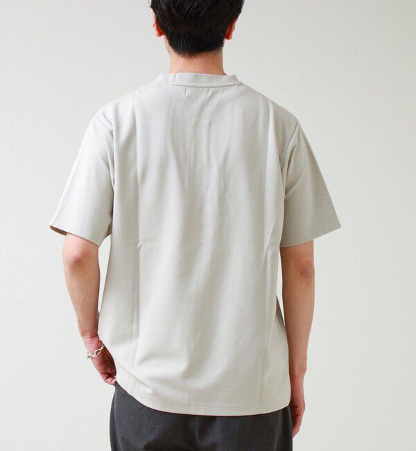GLOSTER「【抗菌防臭】ポンチ素材 ヘンリーネックTシャツ」|Tシャツ・カットソー|