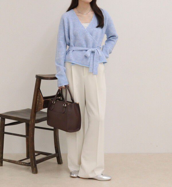 fredy emue「モヘヤ混カシュクールニットプルオーバー」|ニット・セーター|