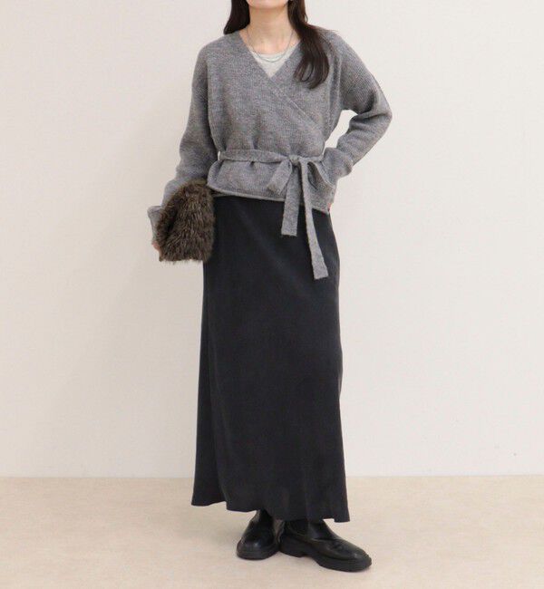 fredy emue「モヘヤ混カシュクールニットプルオーバー」|ニット・セーター|