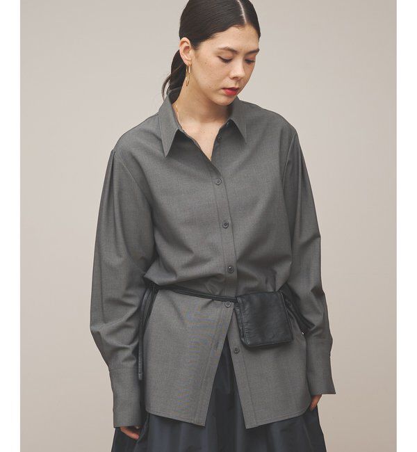  「【THE BAAT】Volume shirt」|シャツ・ブラウス|グレー