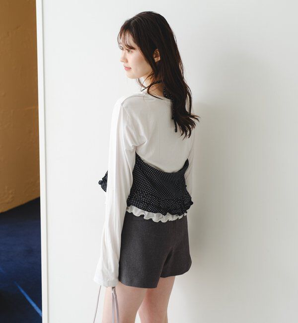  「ドットフリルキャミSET」|Tシャツ・カットソー|