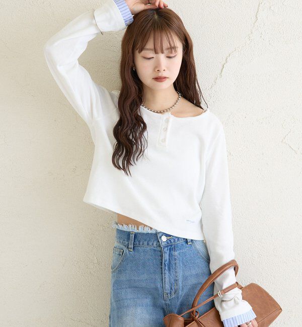  「ヘンリーネックチビロンT」|Tシャツ・カットソー|