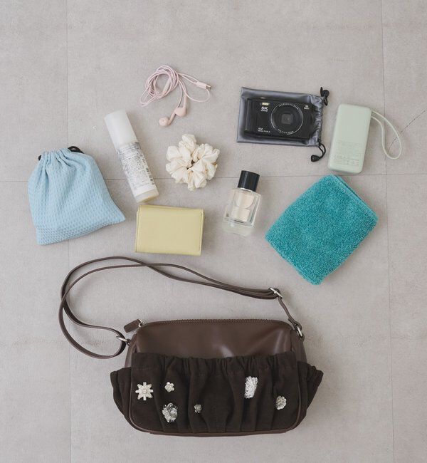  「【@_tulip08企画】ギャザーポケットビジューBAG」|トートバッグ|