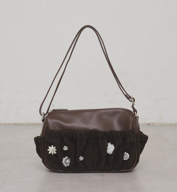  「【@_tulip08企画】ギャザーポケットビジューBAG」|トートバッグ|