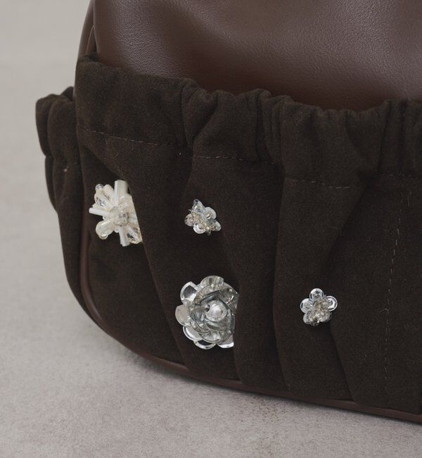  「【@_tulip08企画】ギャザーポケットビジューBAG」|トートバッグ|