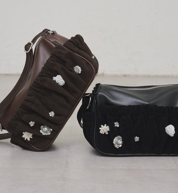  「【@_tulip08企画】ギャザーポケットビジューBAG」|トートバッグ|