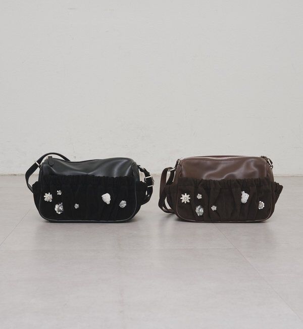  「【@_tulip08企画】ギャザーポケットビジューBAG」|トートバッグ|