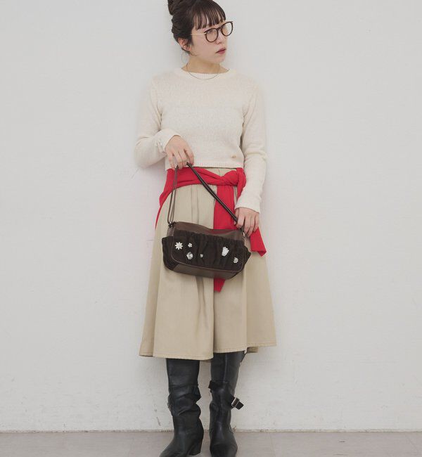  「【@_tulip08企画】ギャザーポケットビジューBAG」|トートバッグ|