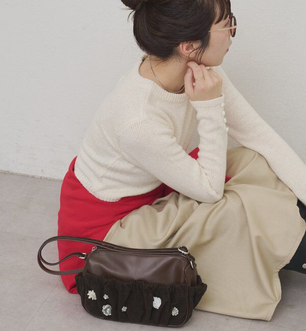  「【@_tulip08企画】ギャザーポケットビジューBAG」|トートバッグ|