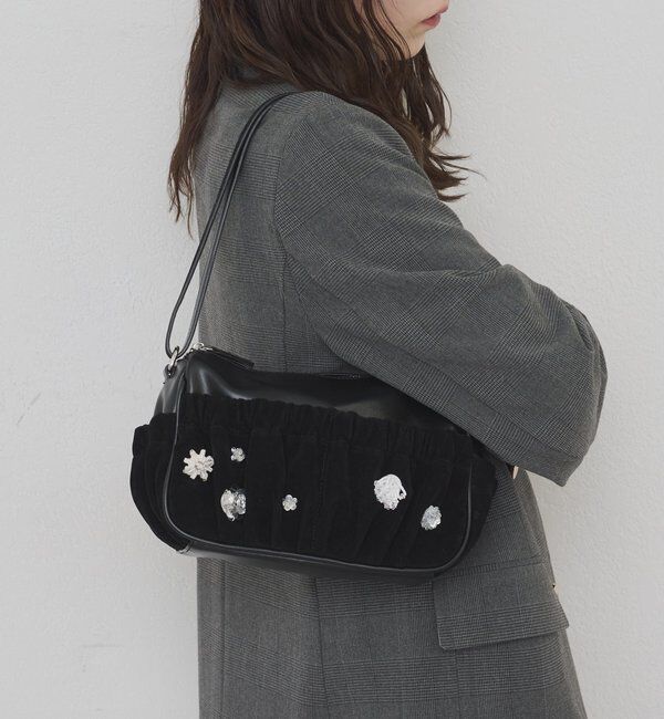  「【@_tulip08企画】ギャザーポケットビジューBAG」|トートバッグ|