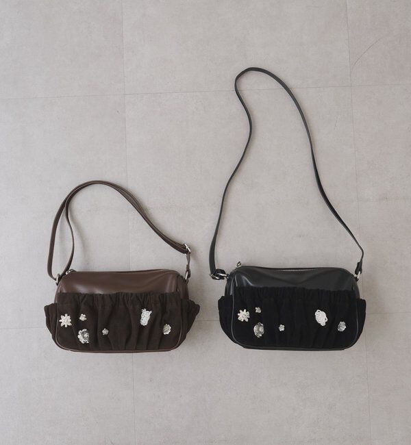  「【@_tulip08企画】ギャザーポケットビジューBAG」|トートバッグ|