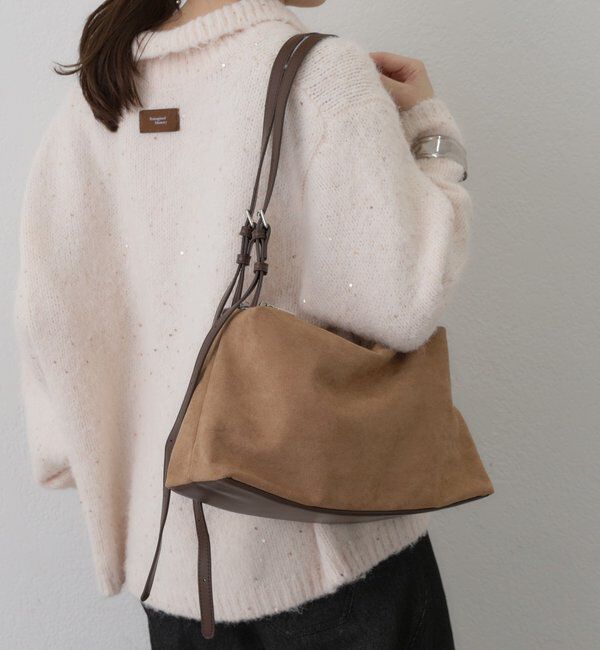  「パイピングベルトスウェードBAG」|トートバッグ|
