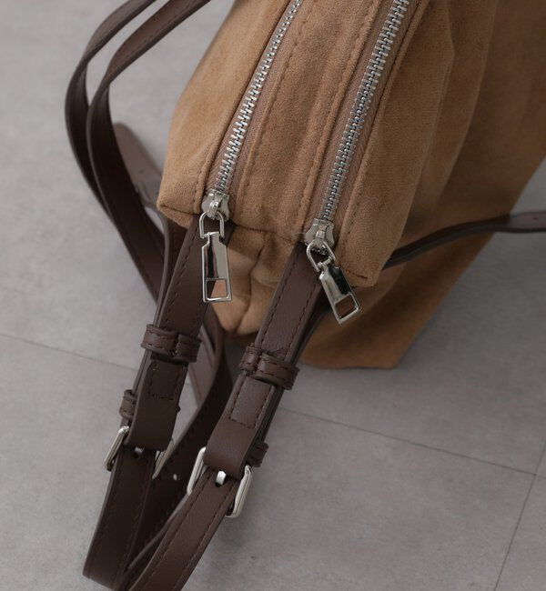 「パイピングベルトスウェードBAG」|トートバッグ|