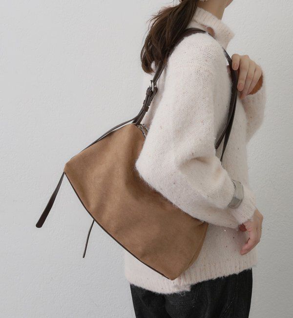  「パイピングベルトスウェードBAG」|トートバッグ|