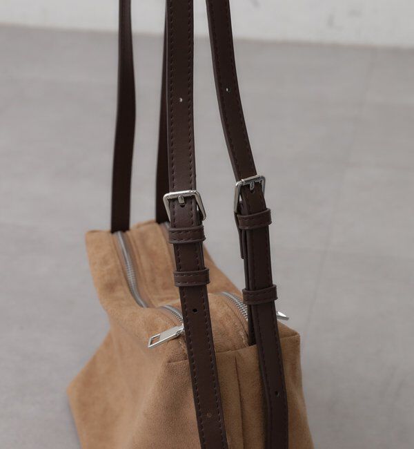  「パイピングベルトスウェードBAG」|トートバッグ|