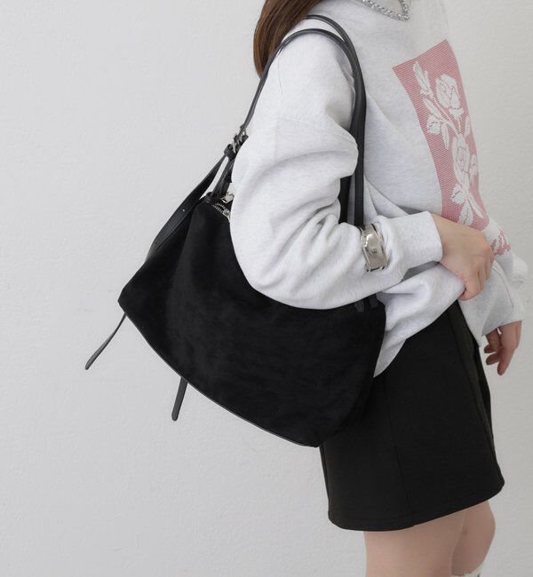  「パイピングベルトスウェードBAG」|トートバッグ|
